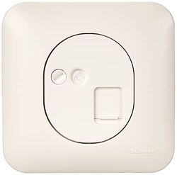 Schneider Toma RJ45 categoría 5e UTP Blanco Ovalis