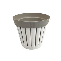 Ecoplast Kreta Bloempot van gerecycled kunststof, plantenbak voor planten, lichtblauw, 355 x 265 x 500 mm