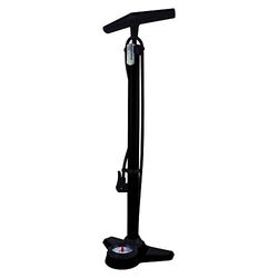 Dresco 5250513 Pompa per Bicicletta con manometro PRO, Nero/Verde