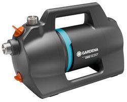 Gardena bomba de jardín 4300 Silent: Bomba de riego muy silenciosa con carcasa innovadora, caudal de 4300 l/h, motor de 650 W, sistema de doble sellado, bajo consumo e impermeable (9056-20)