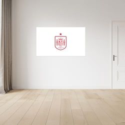 Licensed Décor The Royal Spanish Football Federation (RFEF) Stickers muraux en vinyle Grand format 130 x 80 cm Rouge