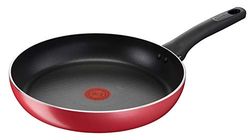 Lagostina Cucina Mediterranea - Sartén para inducción, aluminio antiadherente, color rojo, 28 cm de diámetro