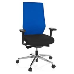 HJH OFFICE 608840-P PRO-TEC 700 draaistoel stof, zwart/oranje zwart/blauw
