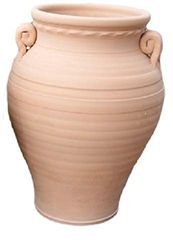 GIARA ANFORA IN TERRACOTTA FATTA A MANO ALTEZZA CM. 47, DIAMETRO DELLA PANCIA CM. 28 PORTAOMBRELLI IN COTTO COCCIO