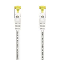 AISENS A146-0488 Cable de red latiguillo RJ45 LSZH Cat.7 600 MHz S/FTP PIMF AWG26, blanco, 25cm