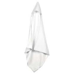 Bébé Douceur, Cape de Bain Gaze de Coton + Eponge 75 x 75 cm Blanc