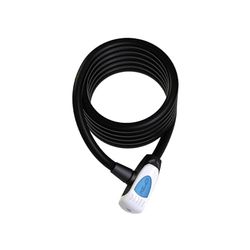 Lucchetto a cavo a spirale XLC Al Capone III LO-L08 - Protezione anti furto avanzata per la tua bicicletta, nero, 185 x 10 x 10 cm
