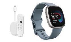 Google Chromecast + Fitbit Versa 4 Smartwatch