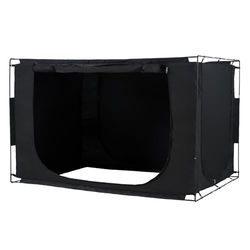 VEVOR Bedtent, 203 x 152 x 119 cm, queensize 3 deuren, 70% verduisterend slaapbedluifel, ademende droomtent met 1,1 cm vezelstokken op bed, privacy voor kinderen en volwassenen, slaaptenten