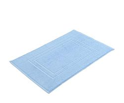 Gözze - Lot de 2 Tapis de bain, 100% Coton, 50 x 70 cm - Bleu colombe