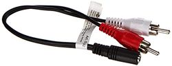 Goobay 50092 audiokabel jack 3,5 mm naar chinch-adapter, 3,5 mm AUX bus naar chinch-stekker (L/R), 0,2 m