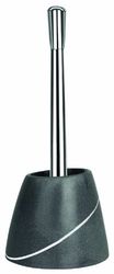 Spirella Etna, toiletborstel in steenlook, van polyresin, 17 x 13 x 19 cm, grijs