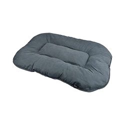 LOVE STORY Cuscino a fiocco in microfibra, pelle di pesca, 77 x 58 x 5 cm, softy carbone
