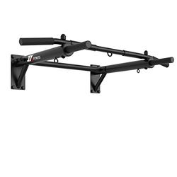 JX FITNESS Optrekstang, wandmontage, thuis-turnruimte, pull-up bar, 3 ogen voor TRX training, bokstraining, AB-beugel optrekken, roestvrij staal, trainingshouder multifunctioneel (herbruikbaar)