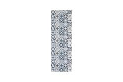 andiamo Tapete de corredor para cozinha, lavável, antiderrapante, PVC, sem substâncias nocivas, azulejos e ornamentos, tapete de cozinha oriental, cor: Cinzento, tamanho: 50 x 150 cm