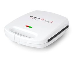 Orbegozo SW 7100 Sandwichbox met antiaanbaklaag, voor 4 sandwiches, 2 lichtpiloten, 1500 W