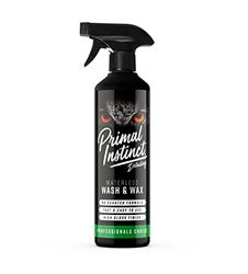 Primal Instinct - Waterless Wash and Wax Car Cleaner Spray | Cleans and Protects Without Water | Showroom Shine Finish - 500ml