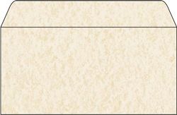 SIGEL DU181 Enveloppes motif parchemin beige clair, format DL (11 x 22 cm), 50 pièces