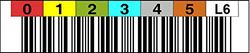 LTO 6 Label horizontal Numéro circulaire 000001–000099 Plage de numéros : 000200-000299