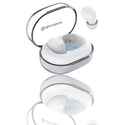 Roadstar HED-360BT/WH Cuffie senza fili con custodia di ricarica, colore bianco, design compatto