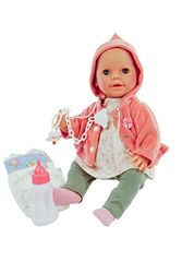 Schildkröt Pop Lina (Drink + Natte baby, Gr. 40 cm, Baby Pop incl. kleding, fopspeen en fles, met drink- en pipI-functie) 1340147