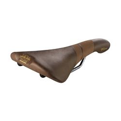 Selle Italia FLITE Bullitt TI 316 - Klassisk Stadscykelsadel med Läderkåpa och Superresistent Ram - Brun