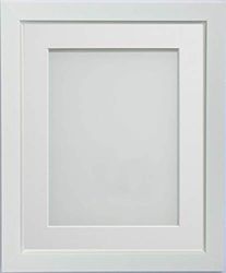Frame Company Ainsworth Range White 20x16 inch Picture Photo Frame with White Mount for Image 16x12 inch * Choice of Sizes* Fitted with Real Glass