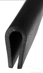 EUTRAS Profilé de sertissage FP3002 EPDM 1,5-5,5 mm Noir Protection des arêtes Caoutchouc d'étanchéité 5 m