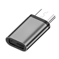 Myiosus Type-C naar USB-interface-adapter, klein en lichtgewicht voor Apple en Samsung smartphones (grijs)