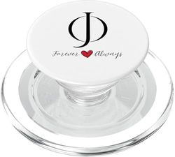 J & O - Iniciales para parejas, boda, aniversario, inauguración de la casa PopSockets PopGrip para MagSafe