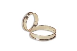Matfer E645 vanlig flan ring, 2 cm djup