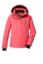Killtec Giacca da sci da ragazza, con cappuccio e paraneve KSW 205 GRLS SKI JCKT, rosa corallo, 176, 43553-000