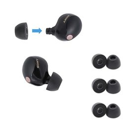 Comply Eartips van schuim voor Sony TrueWireless-oordopjes, M, 3 paar, zwart, ultiem comfort, onwrikbare pasvorm, reserve-eartips van traagschuim voor oordopjes, gemaakt in de VS