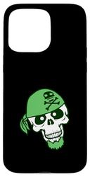 Chapeau de Pirate Squelette Halloween Foulard drôle Bande dessinée Coque pour iPhone 15 Pro Max