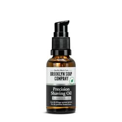 Brooklyn Soap Company, Precision Shaving Oil 30 ml, olio da barba per una rasatura precisa di contorni e barba, olio per barba con olio di ricino e mentolo