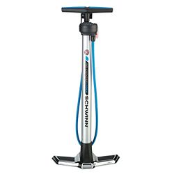 Schwinn Air Center Max Pompa da Pavimento con manometro, Argento