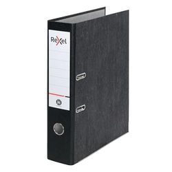 Rexel Foolscap 2115548 - Archivador de palanca, color negro, 75 mm de ancho