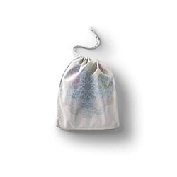 Bonamaison Imprimé Sacs de Coton avec Cordon, Sac D'Épicerie, Sac À Provisions, Réutilisables, Écologique, Pliable, Taille: 30x40 Cm