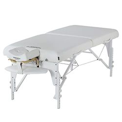 Master Massage Montclair Mobiel massagebed, 71 cm, inklapbaar, massagebed, massagebank, cosmetica-ligstoel, draagbare beauty-bed, sneeuwwit