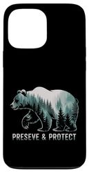 Bear Preserve Protect Wildlife Zoo Day Uomini Donne Bambini Custodia per iPhone 13 Pro Max