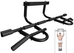 Yes4All Optrekstang - solide 1-delige hoofdstangconstructie, thuisoefenapparatuur voor totale bovenlichaam/buiktraining - draagbaar deurframe kin-upstang voor thuissportschool, trainingsbar voor