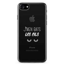 ZOKKO J'men - Cover per iPhone 8 J'men Bas Les Cles, taglia iPhone 8, colore: Bianco