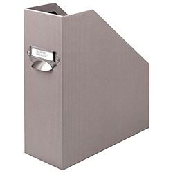 SOHO A4 115 mm Magazine Box with Handle and Index Holder - Taupe