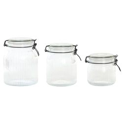 BOTE SET 3 CRISTAL INOX 13X13X18 1500ML 1000/600