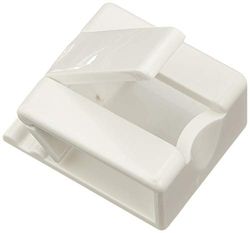 Kleine Wolke 279100000 Agrafe de Rideau Plastique Blanc 40 x 30 x 10 cm 2 Pièces