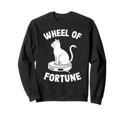 Wheel Of Fortune Robot Vacuum Cleaner Funny Cat Sweatshirt