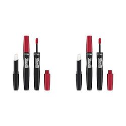 Rimmel Lasting Provocalips Liquid Lipstick Caught Red Lipped (Pack of 2)