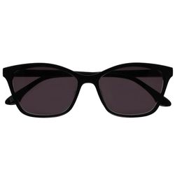 OPULIZE KAT Occhiali da Lettura con Lente da Sole - Montatura a Occhi di Gatto - Nero - Uomo e Donna - Cerniere a Molla - S59-1 - +3.50