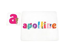 Little helper deken met Coaster illustratieve stijl bont met de naam meisjesnaam Apolline