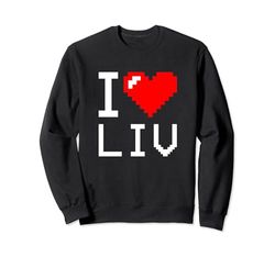 I Heart Liv, I Love Liv Nombre personalizado Sudadera